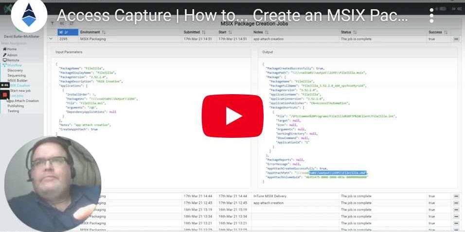 Access Capture _ How to… Create an MSIX Package