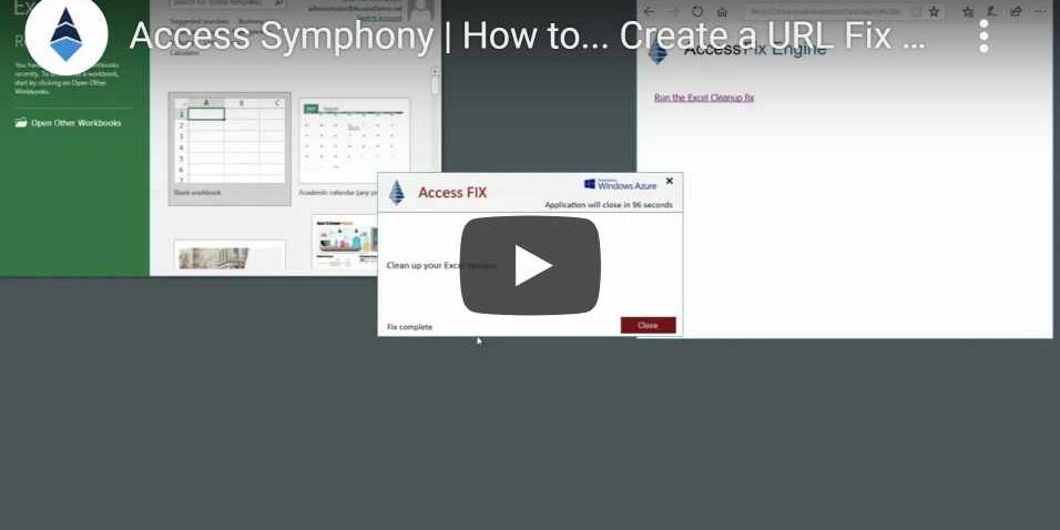 Access Symphony _ How to… Create a URL Fix Execution
