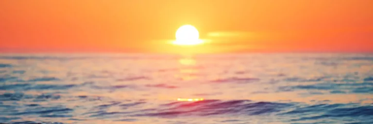 sunset over the sea